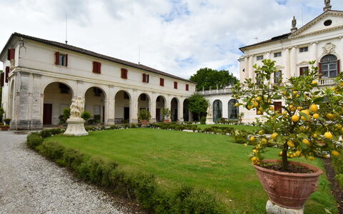 Barchessa Palladio: Arbuste, Biens, Jardin, Manoir, Hacienda, Pelouse, Résidence Officielle, Villa, Palais, Cour