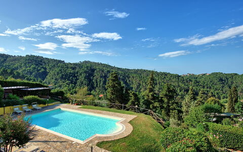 Il Gualdo: Propriété, Piscine, Paysage Naturel, Réserve Naturelle, Immobilier, Biens, Maison, L'Eau, Vacances, Ciel